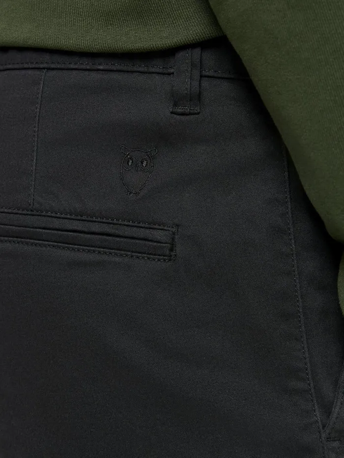 KnowledgeCotton Apparel Pants LUCA Slim Twill Chino Pants Black Jet 8211 Men KnowledgeCotton Apparel Pants LUCA Slim Twill Chino Pants Black Jet 8211 Men