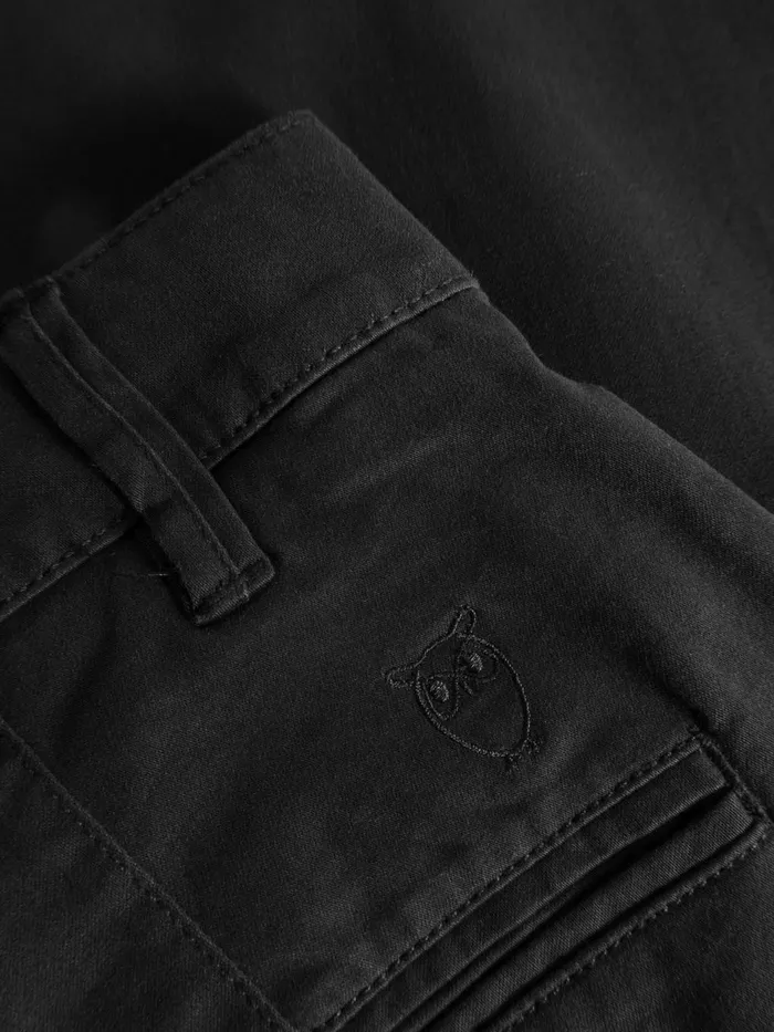 KnowledgeCotton Apparel Pants LUCA Slim Twill Chino Pants Black Jet 8211 Men KnowledgeCotton Apparel Pants LUCA Slim Twill Chino Pants Black Jet 8211 Men
