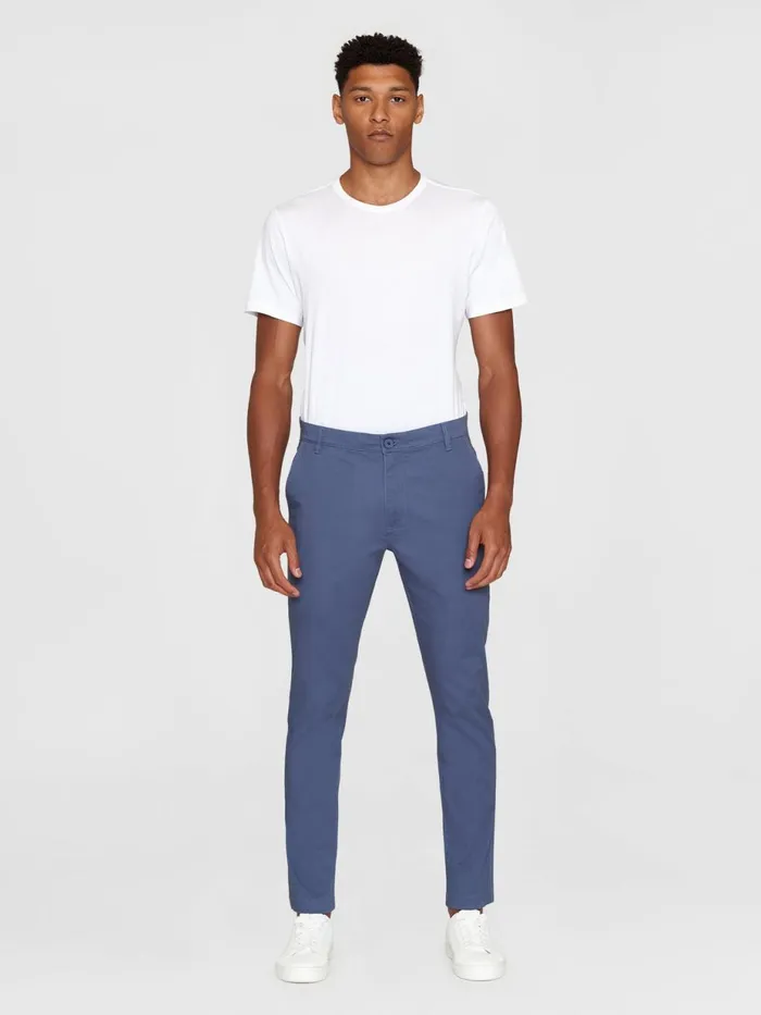 KnowledgeCotton Apparel Pants LUCA Slim Twill Chino Pants Vintage Indigo 8211 Men KnowledgeCotton Apparel Pants LUCA Slim Twill Chino Pants Vintage Indigo 8211 Men