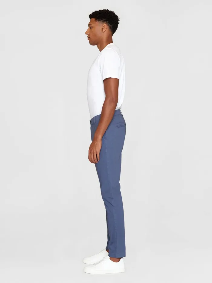 KnowledgeCotton Apparel Pants LUCA Slim Twill Chino Pants Vintage Indigo 8211 Men KnowledgeCotton Apparel Pants LUCA Slim Twill Chino Pants Vintage Indigo 8211 Men