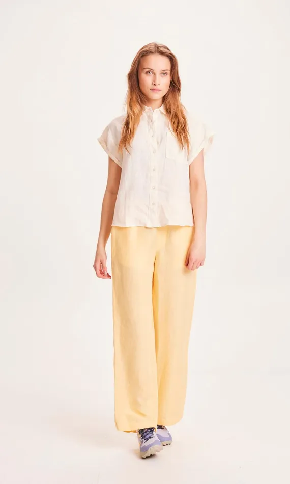 KnowledgeCotton Apparel Pants POSEY Linen Mix Elastic Waist Pants Impala 8211 Women KnowledgeCotton Apparel Pants POSEY Linen Mix Elastic Waist Pants Impala 8211 Women