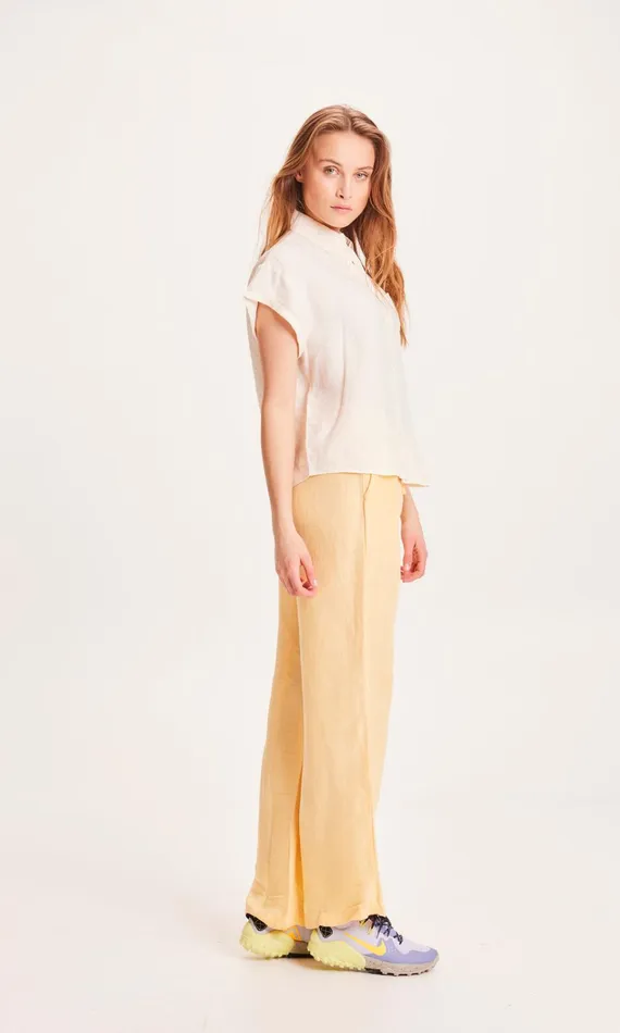 KnowledgeCotton Apparel Pants POSEY Linen Mix Elastic Waist Pants Impala 8211 Women KnowledgeCotton Apparel Pants POSEY Linen Mix Elastic Waist Pants Impala 8211 Women