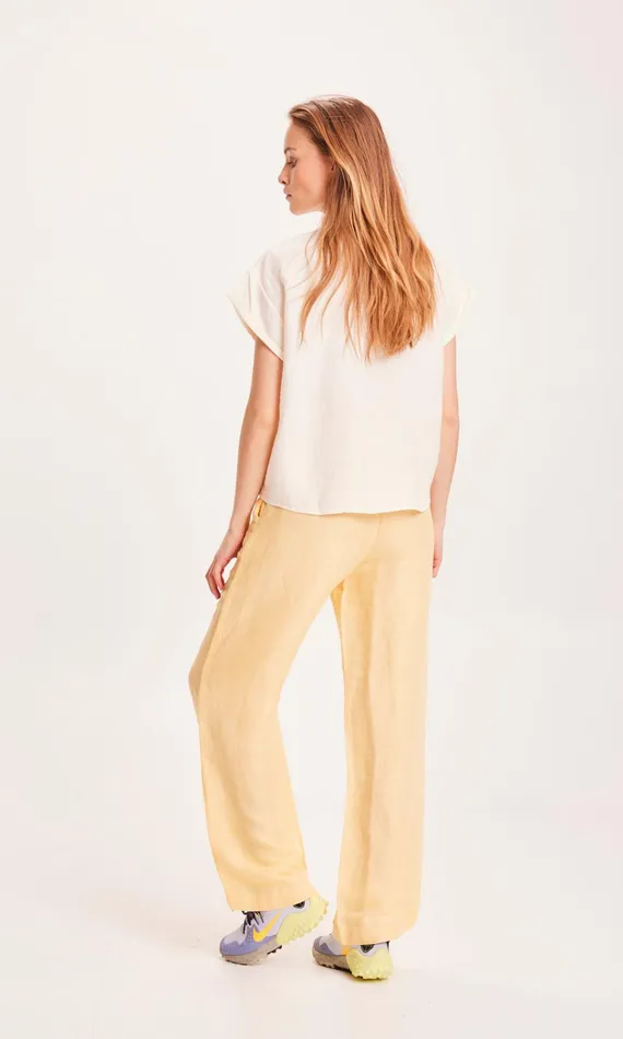 KnowledgeCotton Apparel Pants POSEY Linen Mix Elastic Waist Pants Impala 8211 Women KnowledgeCotton Apparel Pants POSEY Linen Mix Elastic Waist Pants Impala 8211 Women