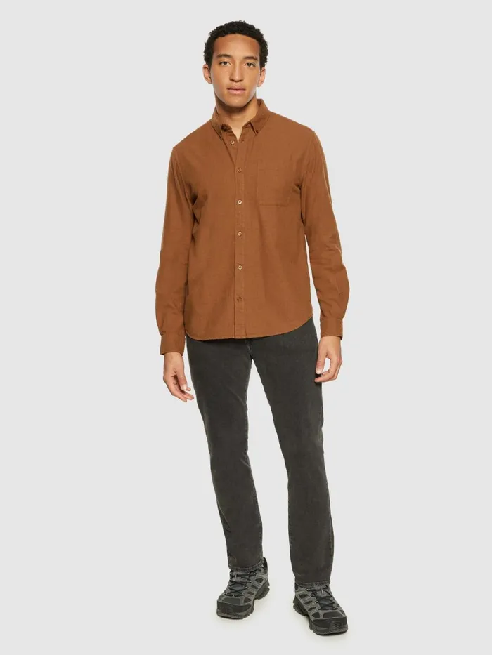 KnowledgeCotton Apparel Shirts Regular Fit Melang Flannel Shirt Dachshund 8211 Men KnowledgeCotton Apparel Shirts Regular Fit Melang Flannel Shirt Dachshund 8211 Men