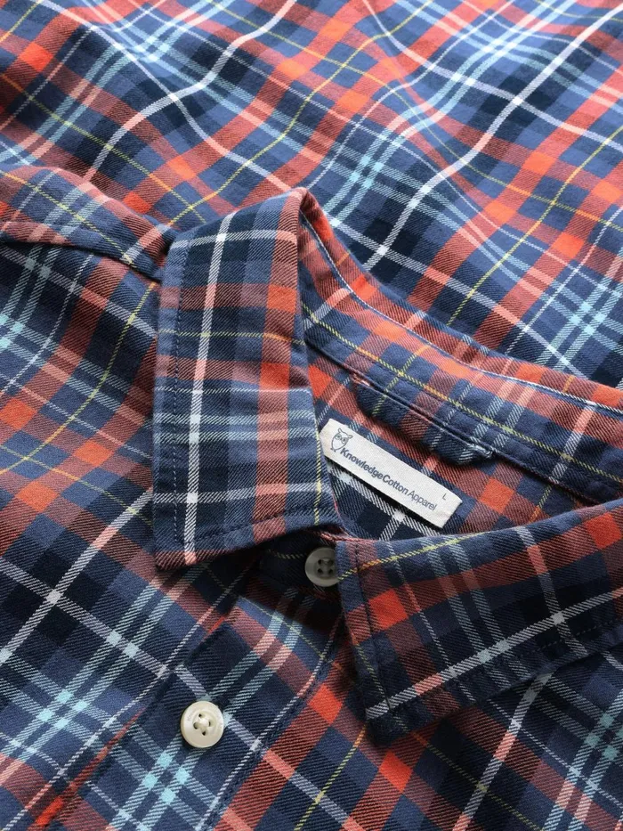 KnowledgeCotton Apparel Shirts Regular Fit Small Checked Flannel Shirt Gotsvegan 8211 Men KnowledgeCotton Apparel Shirts Regular Fit Small Checked Flannel Shirt Gotsvegan 8211 Men