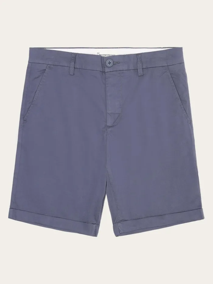KnowledgeCotton Apparel Shorts CHUCK Regular Chino Poplin Shorts Vintage Indigo 8211 Men KnowledgeCotton Apparel Shorts CHUCK Regular Chino Poplin Shorts Vintage Indigo 8211 Men