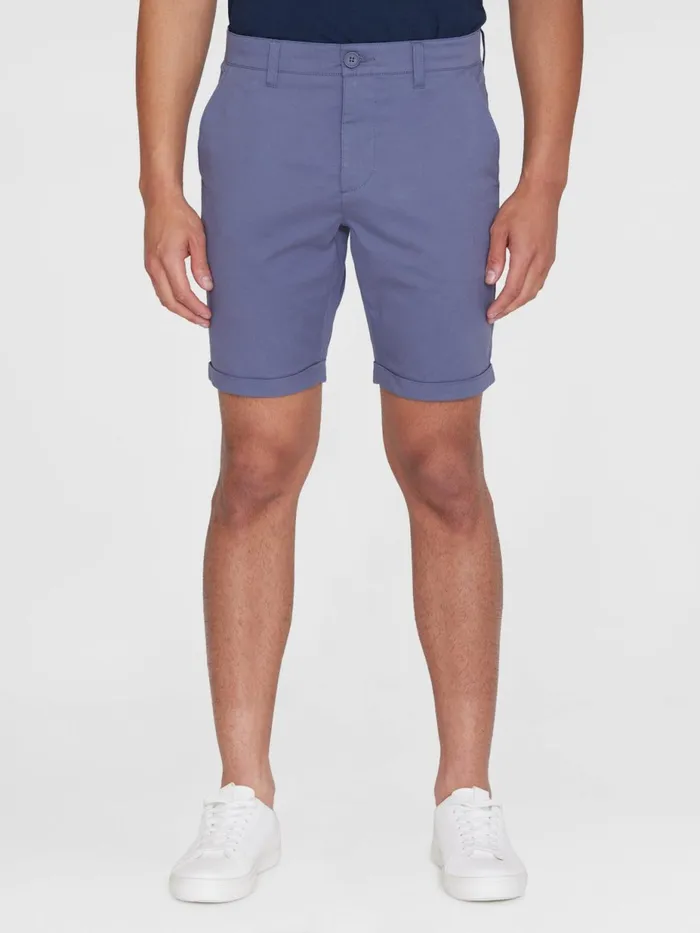 KnowledgeCotton Apparel Shorts CHUCK Regular Chino Poplin Shorts Vintage Indigo 8211 Men KnowledgeCotton Apparel Shorts CHUCK Regular Chino Poplin Shorts Vintage Indigo 8211 Men