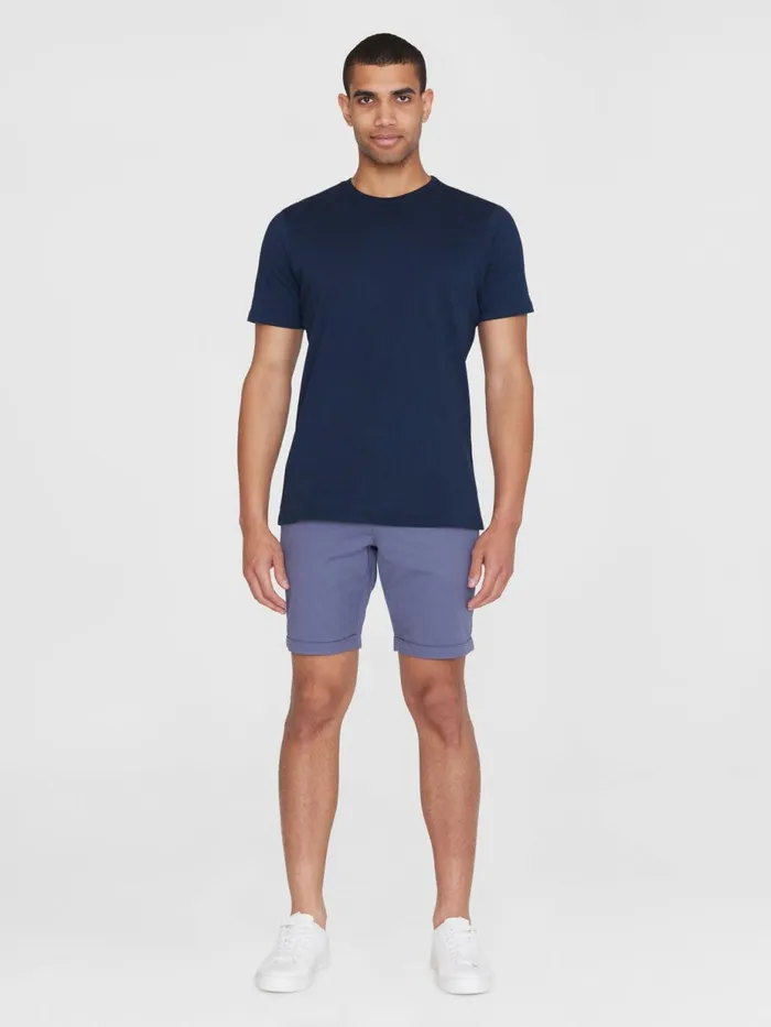 KnowledgeCotton Apparel Shorts CHUCK Regular Chino Poplin Shorts Vintage Indigo 8211 Men KnowledgeCotton Apparel Shorts CHUCK Regular Chino Poplin Shorts Vintage Indigo 8211 Men