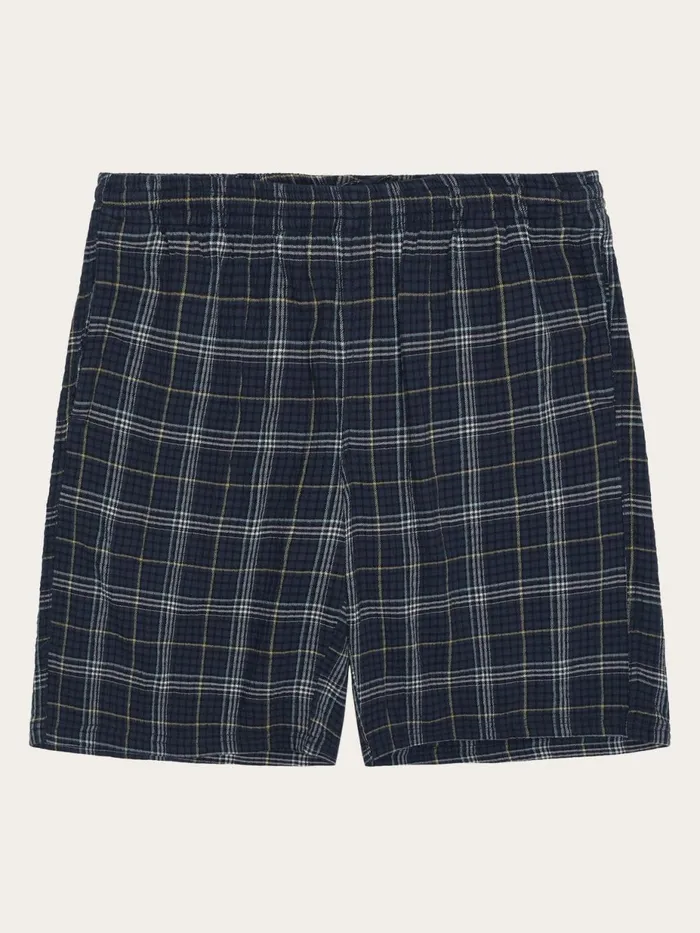 KnowledgeCotton Apparel Shorts FIG Checkered Shorts Gotsvegan 8211 Men