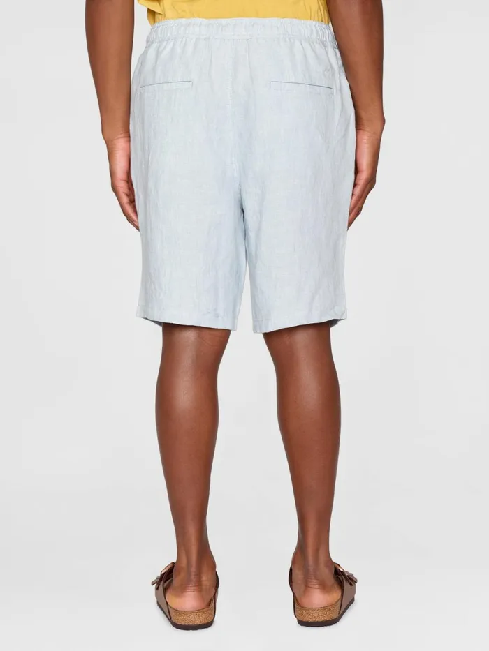 KnowledgeCotton Apparel Shorts Loose Linen Shorts Dusk Blue 8211 Men KnowledgeCotton Apparel Shorts Loose Linen Shorts Dusk Blue 8211 Men