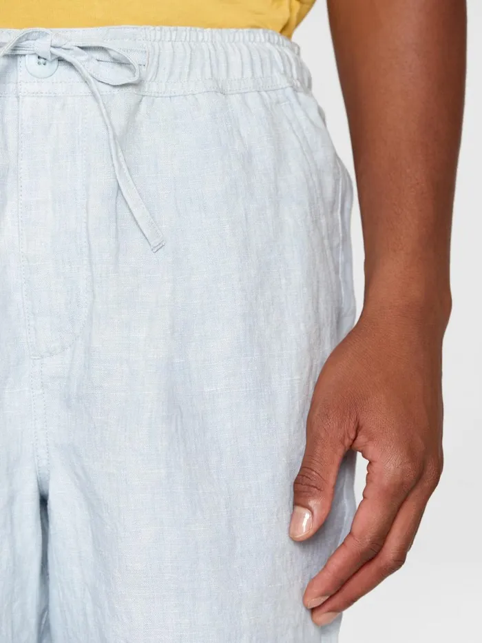 KnowledgeCotton Apparel Shorts Loose Linen Shorts Dusk Blue 8211 Men KnowledgeCotton Apparel Shorts Loose Linen Shorts Dusk Blue 8211 Men