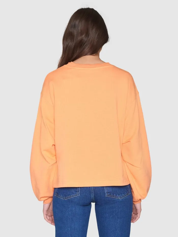 KnowledgeCotton Apparel Sweatshirts Ashape Fashion Sweat Cadmium Orange 8211 Women
