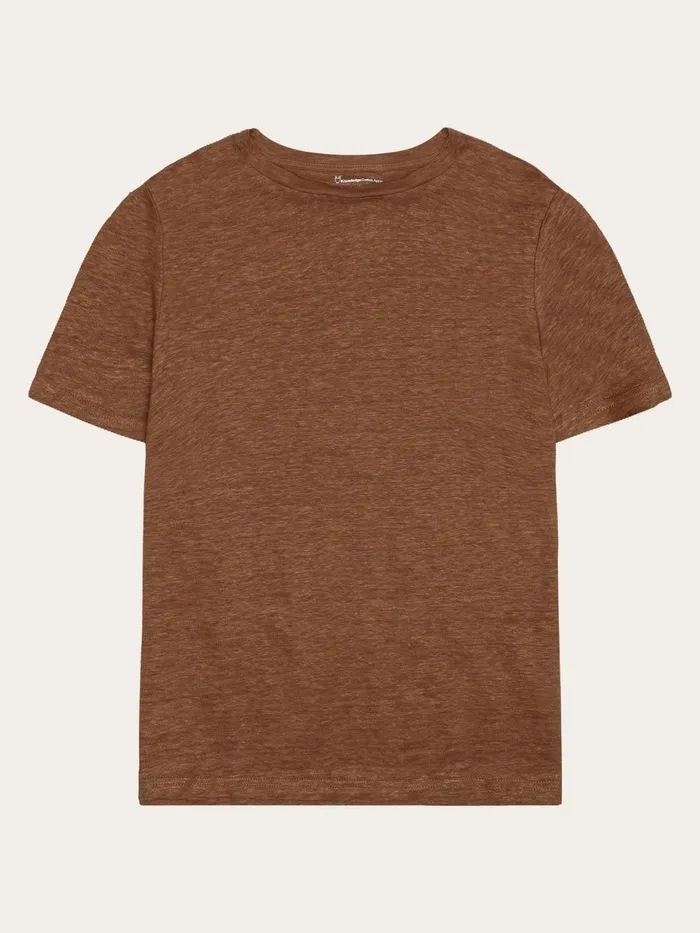 KnowledgeCotton Apparel TShirts And Tops Reg Linen Tshirt Tuffet 8211 Women