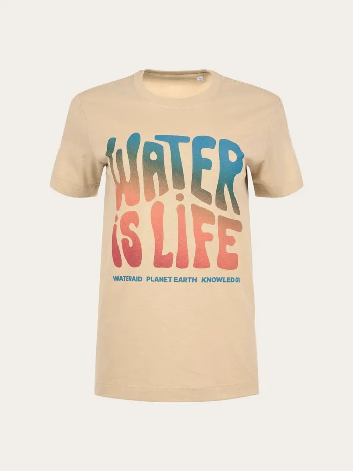 KnowledgeCotton Apparel TShirts And Tops WATERAID Front Printed Tshirt Safari 8211 Women