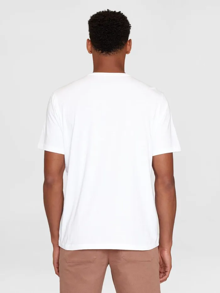 KnowledgeCotton Apparel TShirts Regular Big Owl Layer Front Print Tshirt Bright White 8211 Men KnowledgeCotton Apparel TShirts Regular Big Owl Layer Front Print Tshirt Bright White 8211 Men