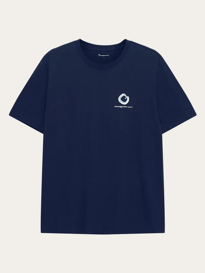 KnowledgeCotton Apparel TShirts Regular Fit Single Jersey Wave Chest Tshirt Gotsvegan 8211 Men KnowledgeCotton Apparel TShirts Regular Fit Single Jersey Wave Chest Tshirt Gotsvegan 8211 Men