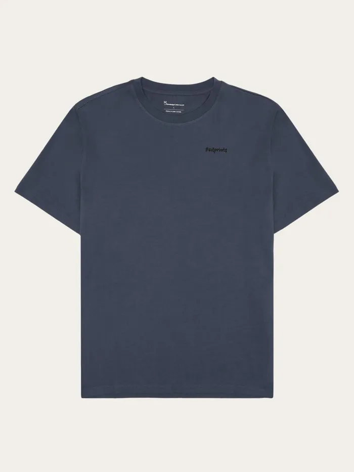 KnowledgeCotton Apparel TShirts Regular Short Sleeve Heavy Single Jersey Printed Tshirt GOTSVegan Vintage Indigo 8211 Men KnowledgeCotton Apparel TShirts Regular Short Sleeve Heavy Single Jersey Printed Tshirt GOTSVegan Vintage Indigo 8211 Men
