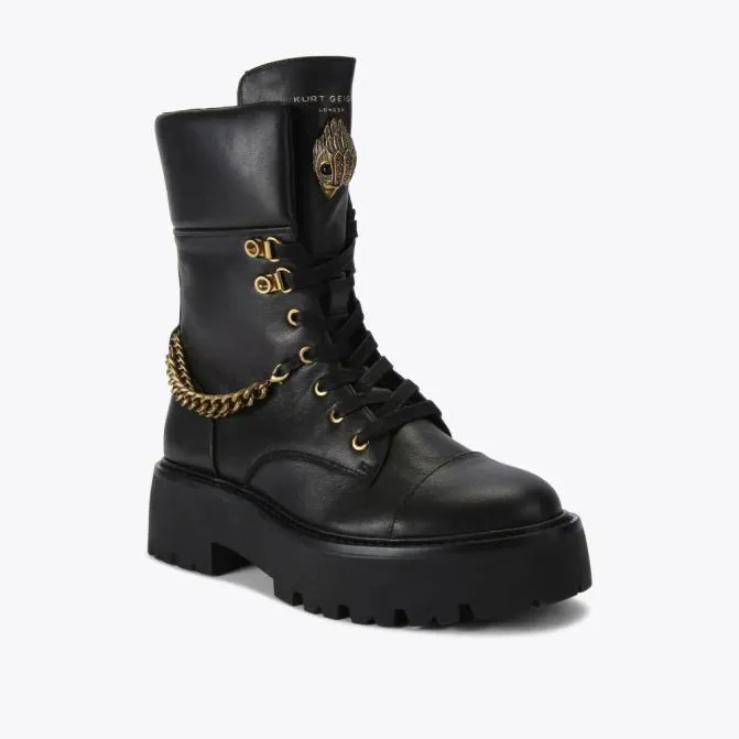 Kurt Geiger Boots Kensington Combat Boot Black 8211 Women
