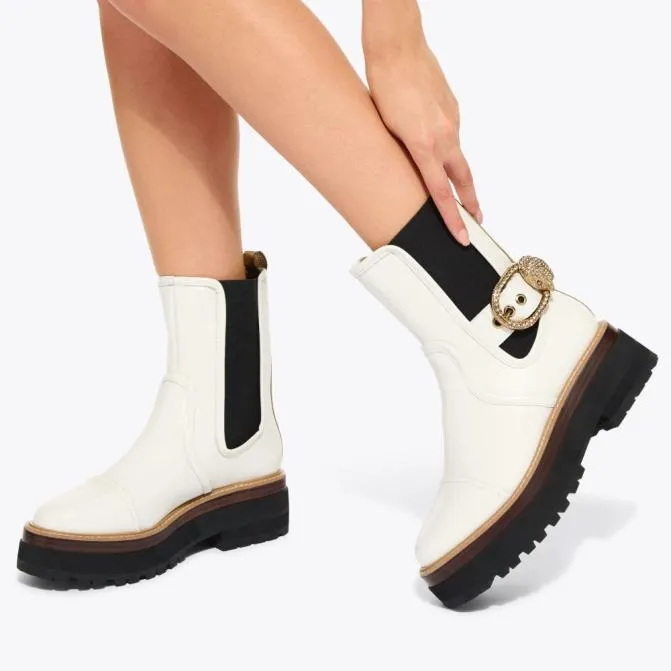 Kurt Geiger Boots Mayfair Chelsea Boot Bone 8211 Women