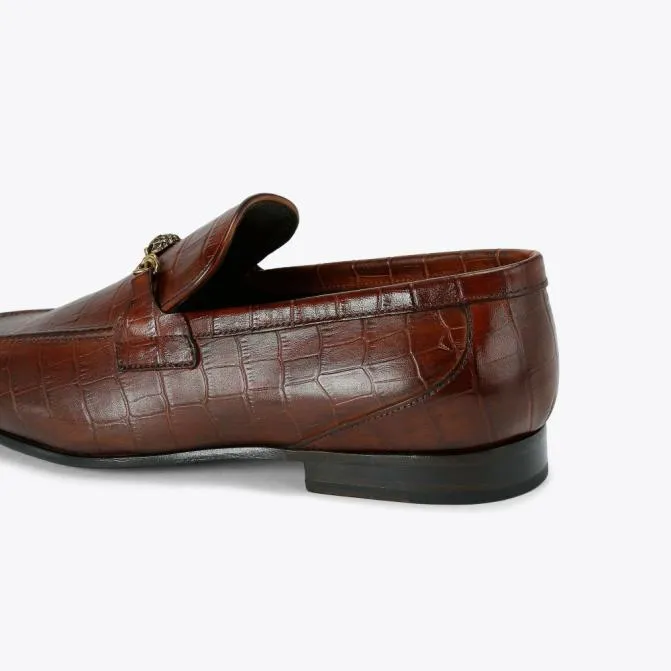 Kurt Geiger Dress Shoes Alton Croc Tan 8211 Men