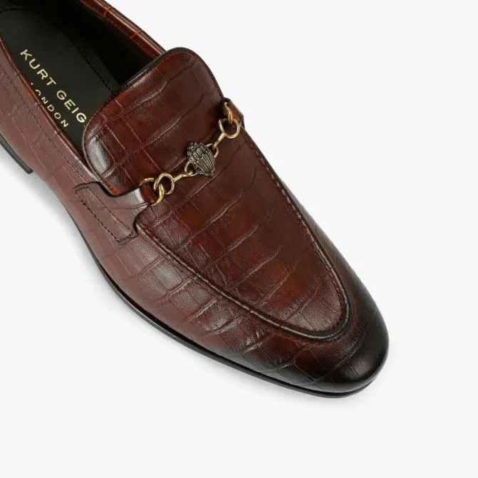 Kurt Geiger Dress Shoes Alton Croc Tan 8211 Men
