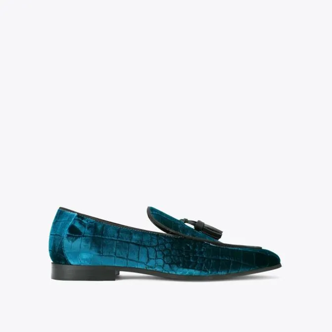 Kurt Geiger Dress Shoes Henry Loafer Teal 8211 Men