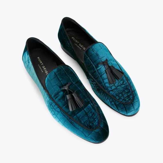 Kurt Geiger Dress Shoes Henry Loafer Teal 8211 Men