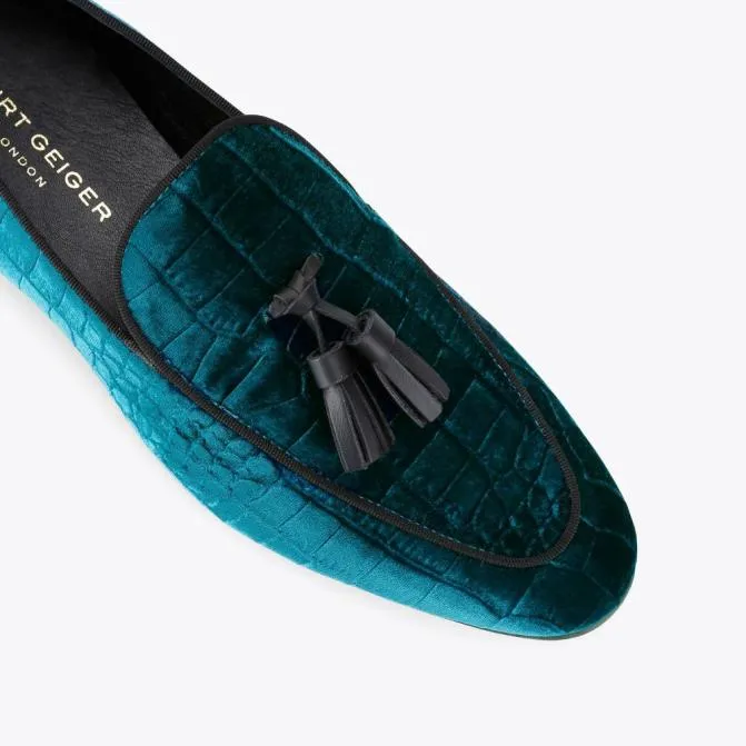 Kurt Geiger Dress Shoes Henry Loafer Teal 8211 Men