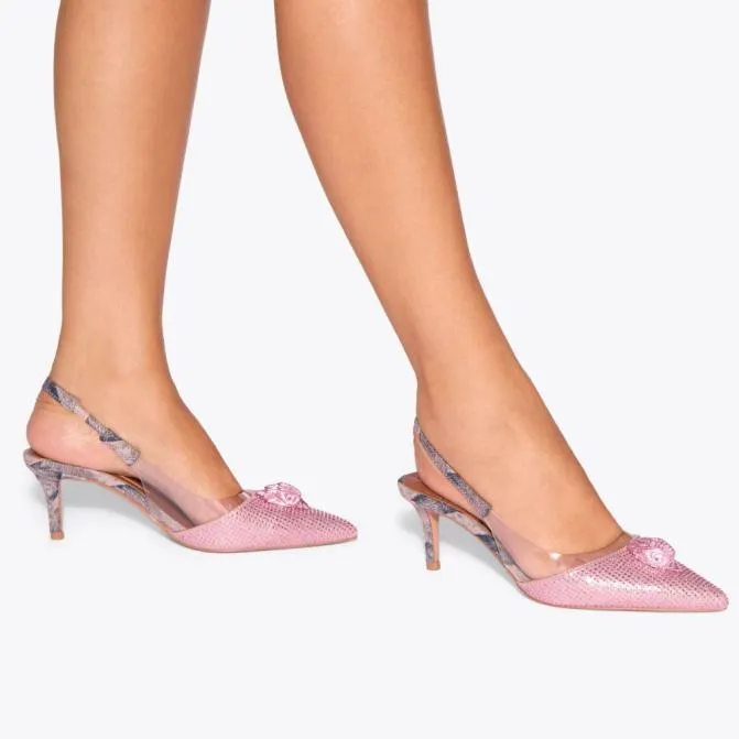 Kurt Geiger Heels Belgravia Vinyl Slingback Heel Pink 8211 Women