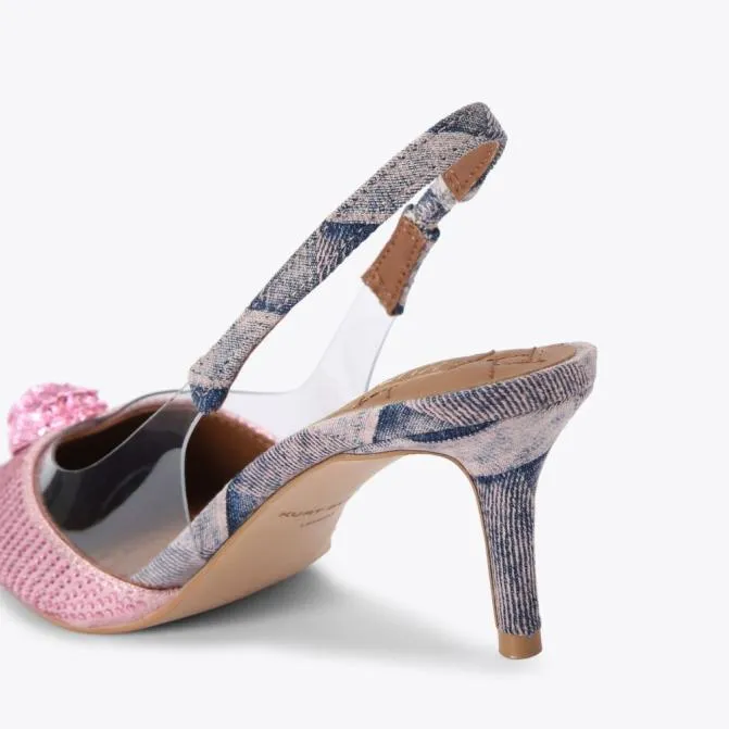 Kurt Geiger Heels Belgravia Vinyl Slingback Heel Pink 8211 Women