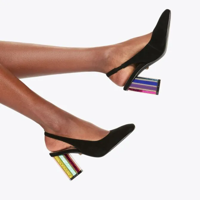 Kurt Geiger Heels Perspex Slingback Heel Black Combination 8211 Women