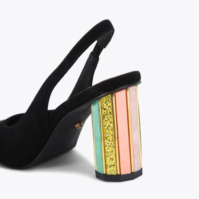Kurt Geiger Heels Perspex Slingback Heel Black Combination 8211 Women