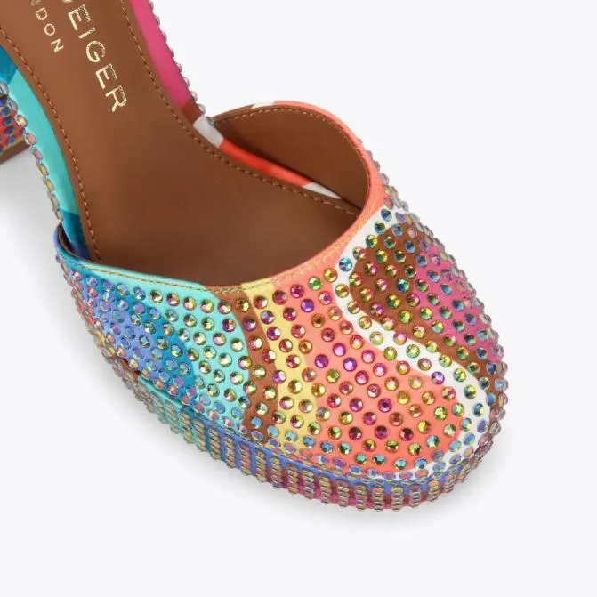 Kurt Geiger Heels Shoreditch Platform Court Multiother 8211 Women