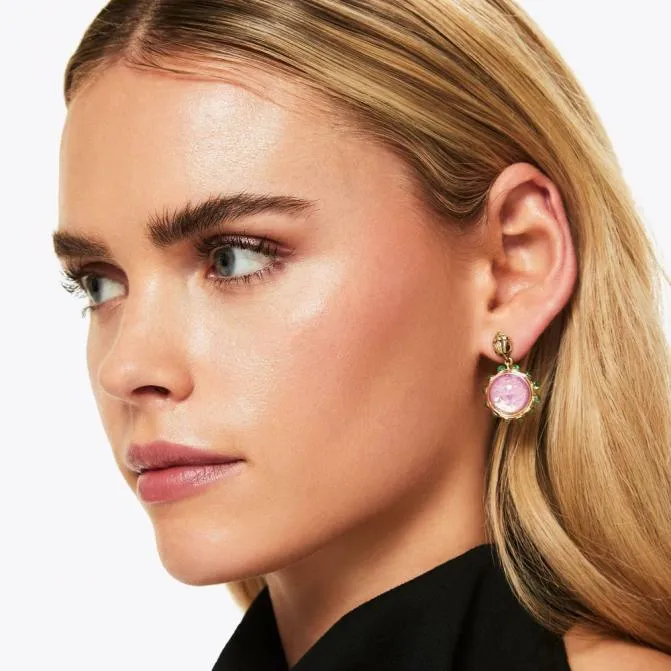 Kurt Geiger Jewelry Small Regency Drop Earring Pink 8211 Women