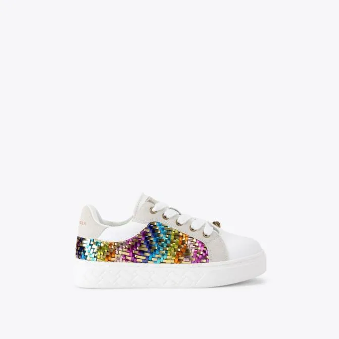 Kurt Geiger Kids Kids Kensington Cupsole Sneaker Gold Combination 8211 Women