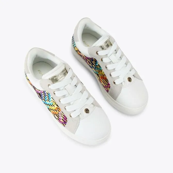 Kurt Geiger Kids Kids Kensington Cupsole Sneaker Gold Combination 8211 Women