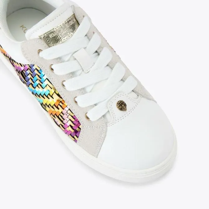 Kurt Geiger Kids Kids Kensington Cupsole Sneaker Gold Combination 8211 Women