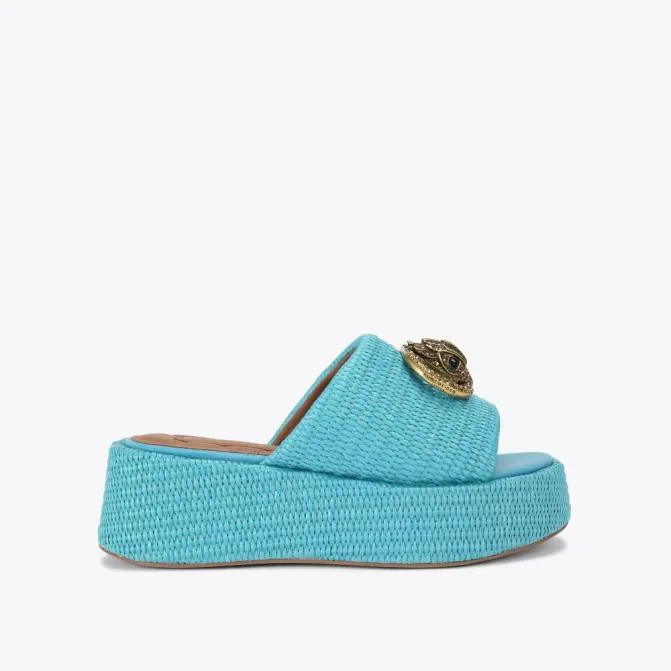 Kurt Geiger Sandals Chelsea Platform Mule Sandal Blue 8211 Women
