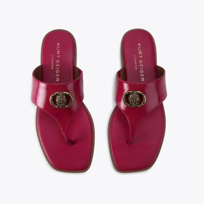 Kurt Geiger Sandals Chelsea Square Tbar Sandal Fushia 8211 Women