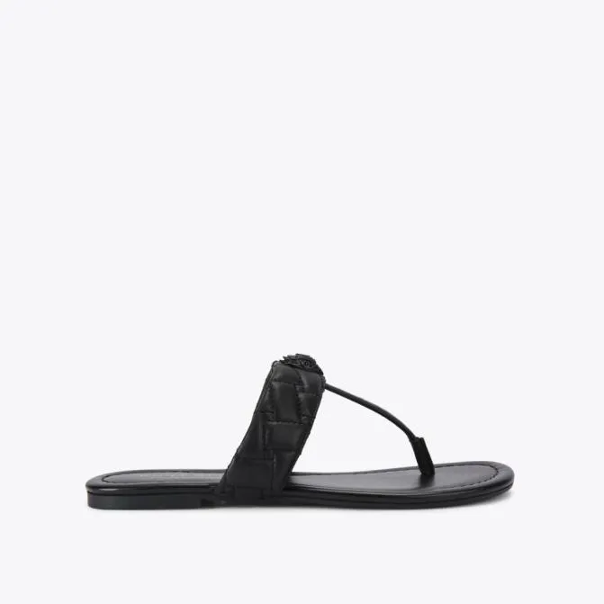 Kurt Geiger Sandals Kensington Tbar Drench Black 8211 Women