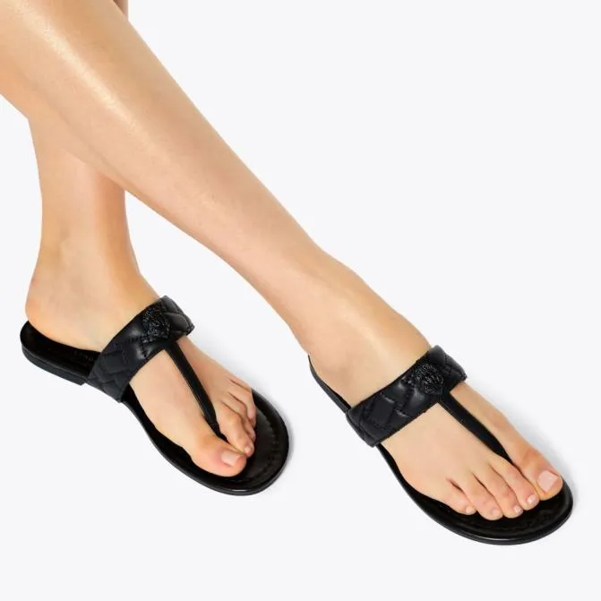 Kurt Geiger Sandals Kensington Tbar Drench Black 8211 Women