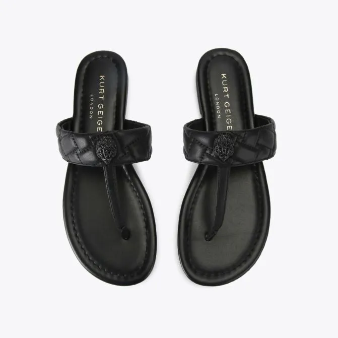Kurt Geiger Sandals Kensington Tbar Drench Black 8211 Women