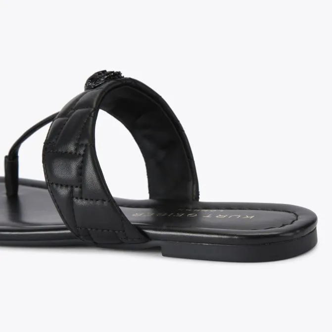 Kurt Geiger Sandals Kensington Tbar Drench Black 8211 Women
