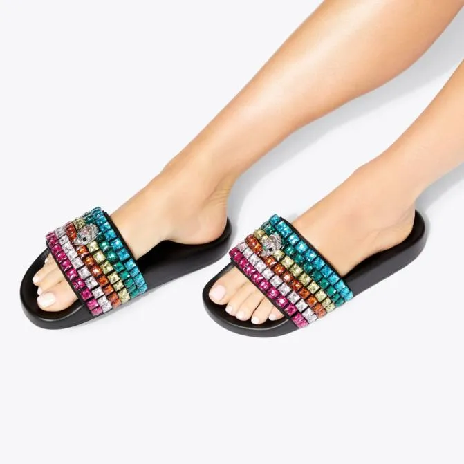 Kurt Geiger Sandals Meena Eagle Jewel Sandal Black Combination 8211 Women