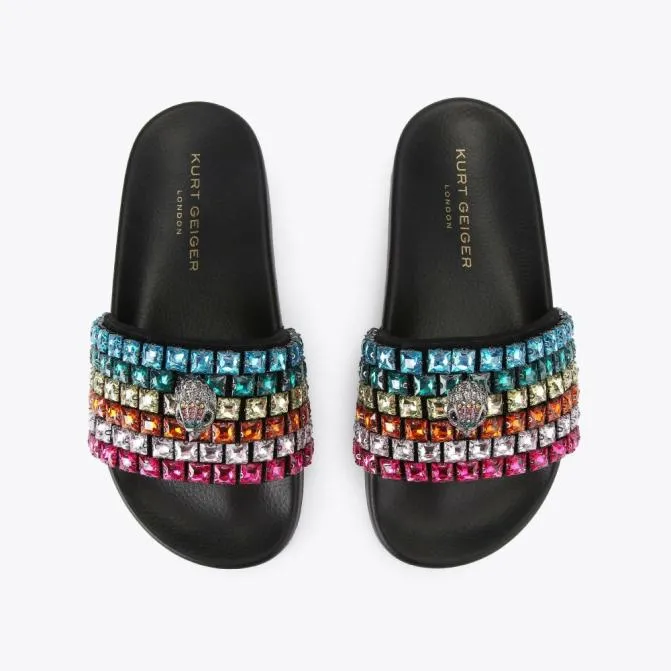 Kurt Geiger Sandals Meena Eagle Jewel Sandal Black Combination 8211 Women