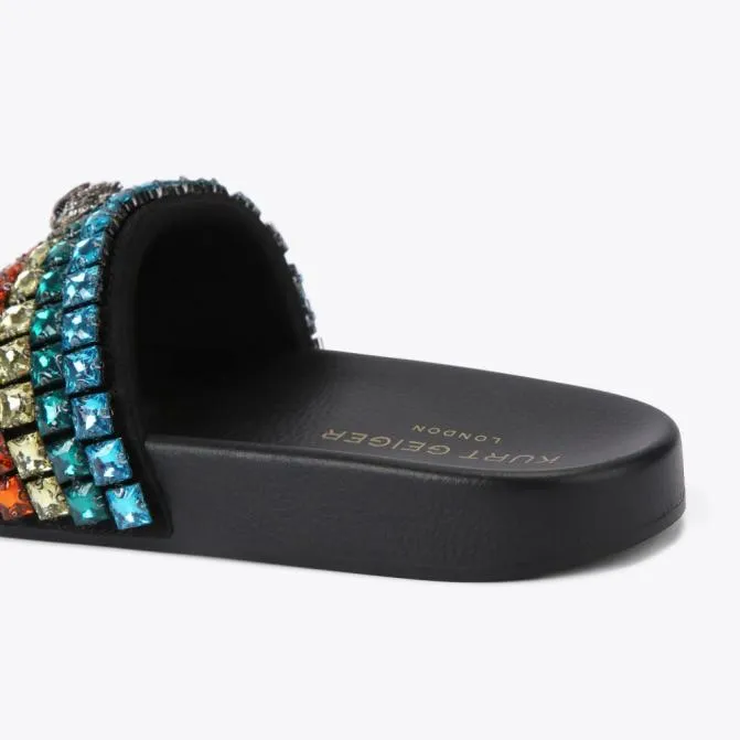 Kurt Geiger Sandals Meena Eagle Jewel Sandal Black Combination 8211 Women