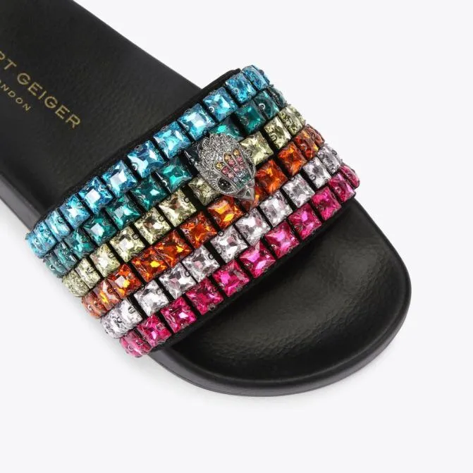 Kurt Geiger Sandals Meena Eagle Jewel Sandal Black Combination 8211 Women