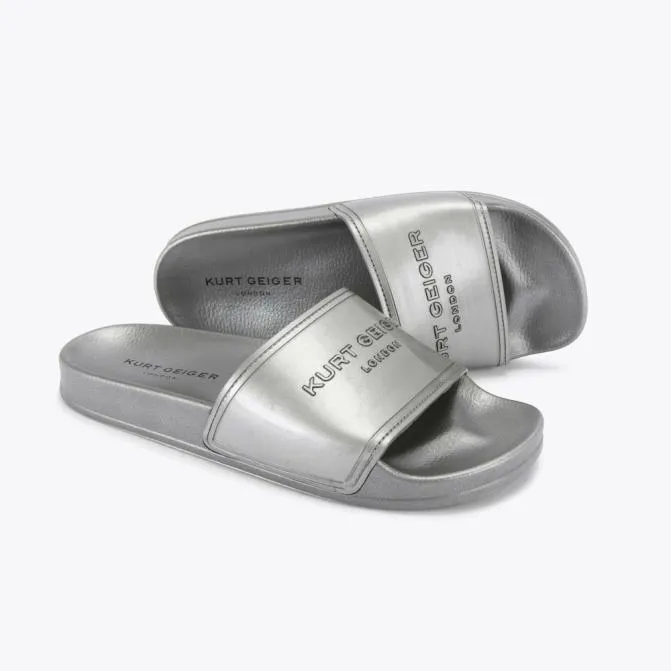 Kurt Geiger Sandals Mens Pool Slider Gunmetal 8211 Men