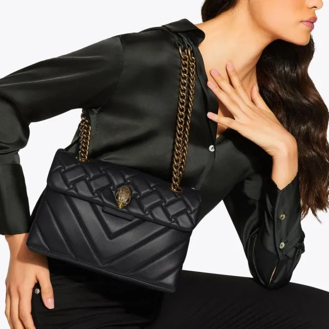 Kurt Geiger Shoulder Bags Leather Kensington Bag Black 8211 Women