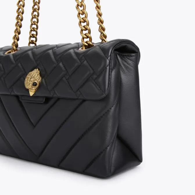 Kurt Geiger Shoulder Bags Leather Kensington Bag Black 8211 Women